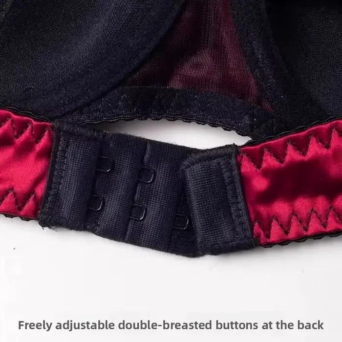 Ensemble de soutien-gorge de nuit de mariage rouge, sexy français, Bralette en dentelle, fine, réglable et cintrée pour petite poitrine