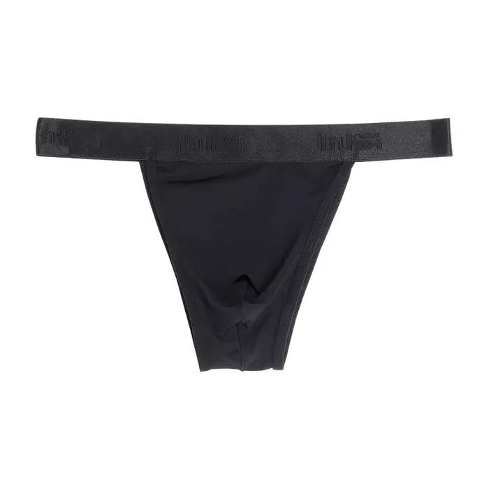 Tanga Sexy pour hommes, taille moyenne, pochette convexe en U, slip à fourche haute, ultra-fin, semi-transparent, séchage rapide, sensation fraîche, été