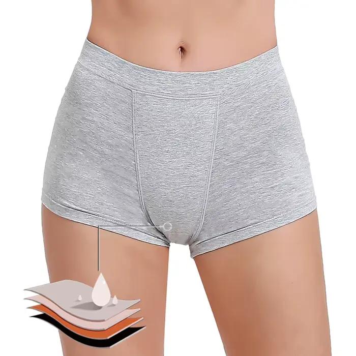 Culotte menstruelle femme flux très abondant Boxer menstruel taille haute culotte menstruelle coton sous-vêtements menstruels Cycle