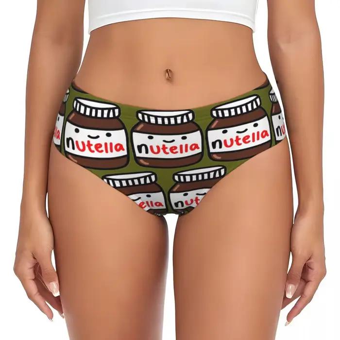 Slip Nutella personnalisé, slip confortable pour femmes, sous-vêtements respirants