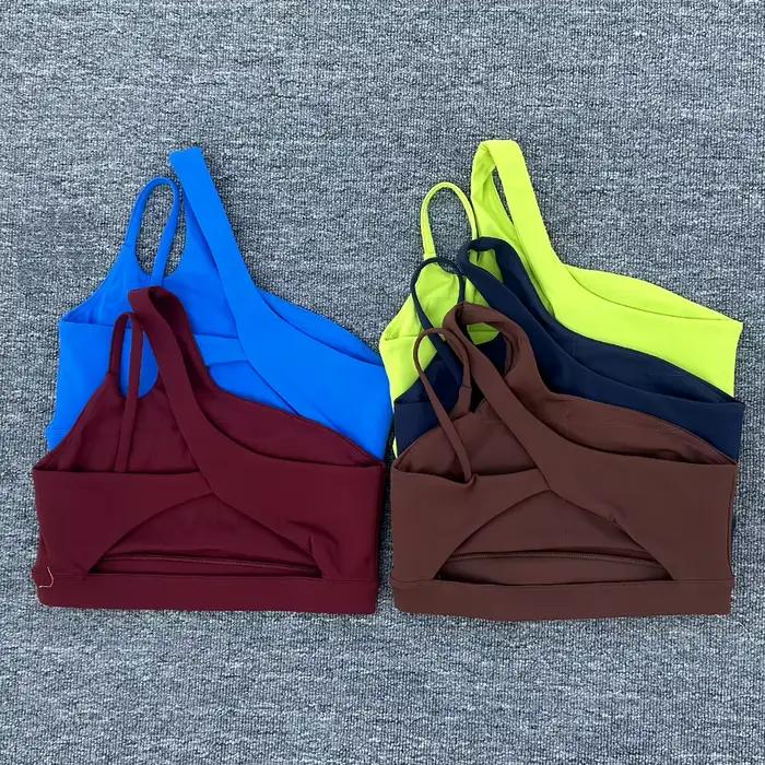 Soutien-gorge de Sport antichoc pour femmes, beau dos, sous-vêtements de Sport, bretelles obliques, course à pied, Fitness, Yoga 