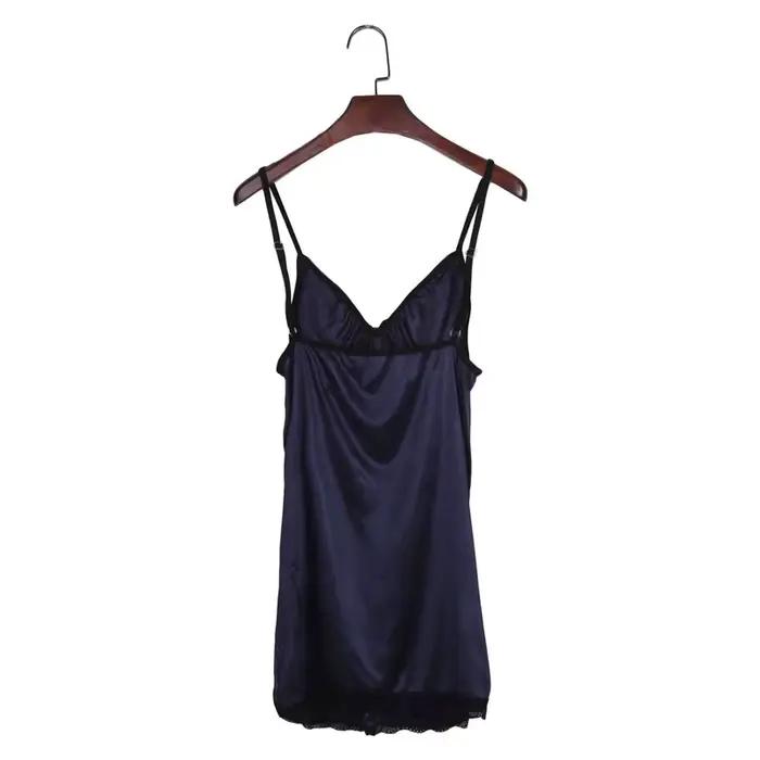 Chemise de nuit sexy pour femmes nuisette sexy vêtements de nuit grande taille dentelle florale femme lingerie bretelles chemise de nuit Robe nuisette été