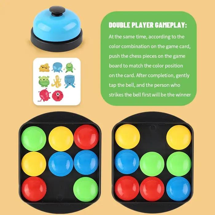 Jouets de combat Crazy Push : Jeux de cartes musicaux amusants pour enfants, jeux de combat sur échiquier, jeux d'interaction parent-enfant, jouets éducatifs