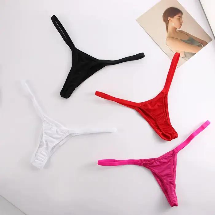 String taille basse pour femme, sous-vêtements sexy, string au lait, costume 03/Wear