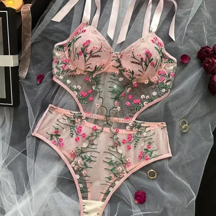 Toucheart Dámská podprsenka a kalhotky set Lingerie pro ženy sexy oblečení sada