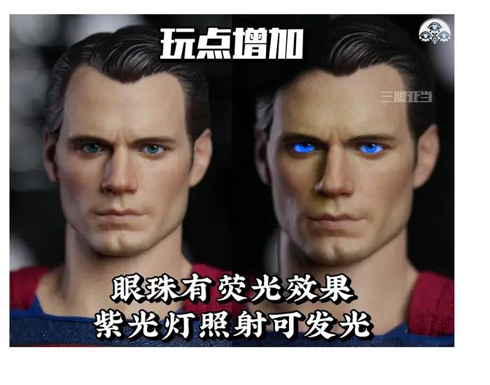 INART 1/6 Yeux mobiles Henry Cavill, soldat masculin, personnages de films populaires, accessoires Bjd Shining Magic Eye pour figurine de 12 pouces