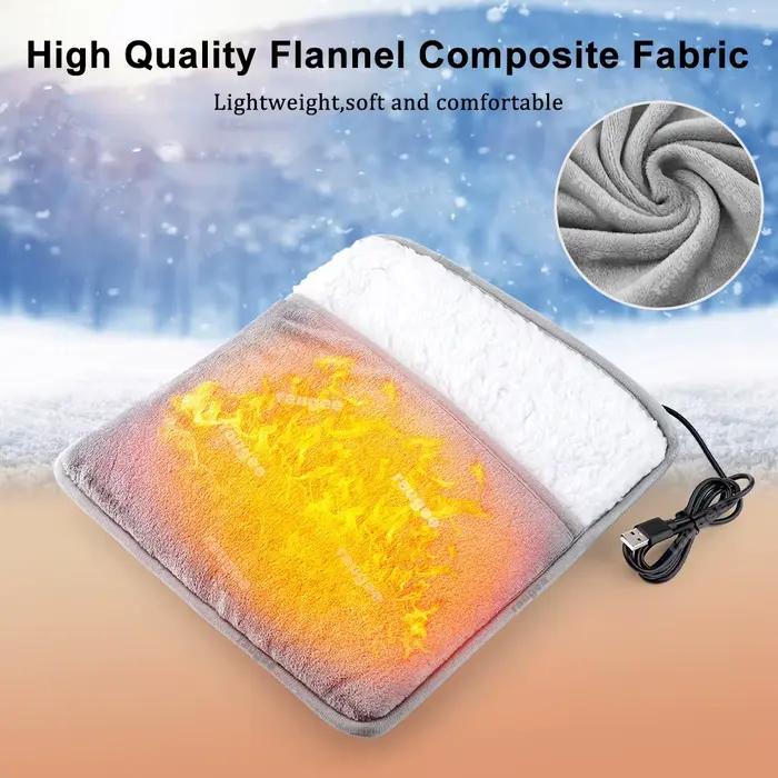 Chauffe-pieds USB chauffe-pieds thermique coussin chauffant doux en peluche couvre-pied chaud chauffage électrique chauffe-pieds pour la maison chambre