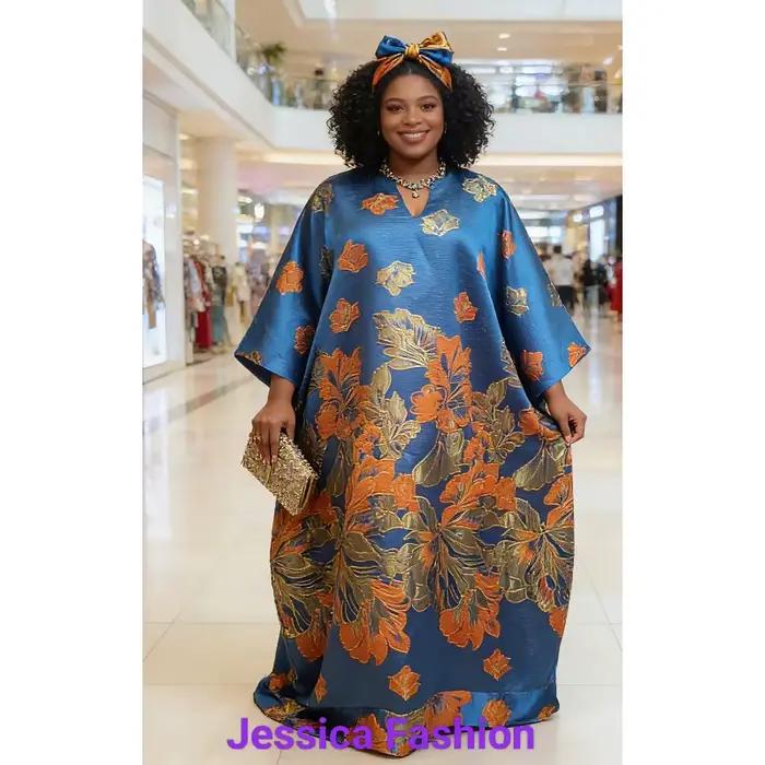 Ensemble deux pièces tendance avec lingerie en dentelle, robe Boubou pour femme, vêtements luxueux en tissu africain pour femmes