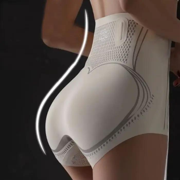 TUNIControl-Culotte taille haute sans couture pour femme, sous-vêtement spoant le corps, slip extensible post-partum, culotte décontractée à levage des fesses