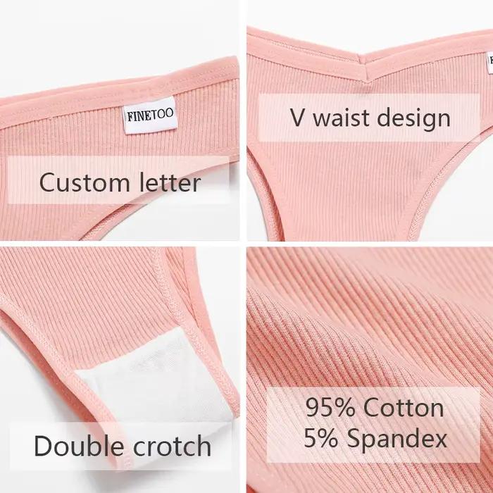 Lot de 5 culottes brésiliennes en coton pour femmes, taille basse, sous-vêtements confortables, string, lingerie pour filles, nouveauté
