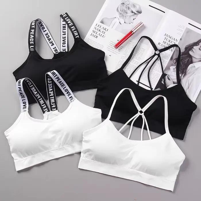 Soutien-gorge push-up respirant et sexy sans couture pour femme, haut sportif à fort impact pour gym, fitness et yoga