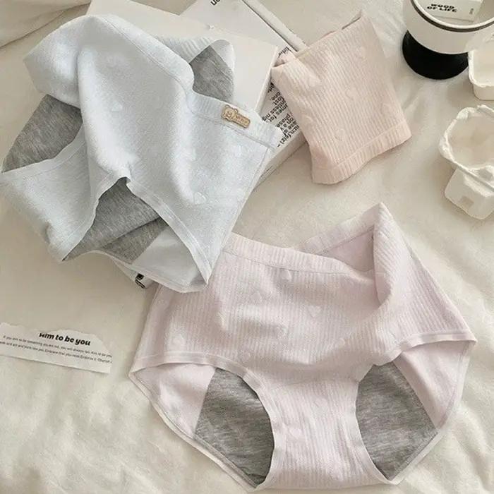 Culottes pour femmes respirantes et anti-fuites, culottes triangulaires pour l'incontinence, lot de culottes en coton pour femmes, sous-vêtements menstruels