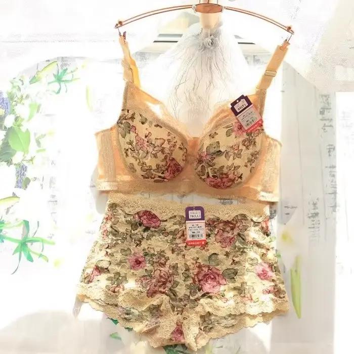 Ensemble de soutien-gorge sexy en dentelle brodée pour femmes, lingerie féminine, grande taille, bonnet complet, 34 36-48 B C D E F