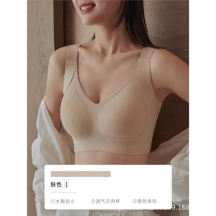 Soutiens-gorge Grande Taille M-8XL pour Femmes, Couvrance Totale, Effet Minimiseur, Anti-Affaissement, Lissage Latéral, Sans Armature, Soutien Sans Couture, Bande Large