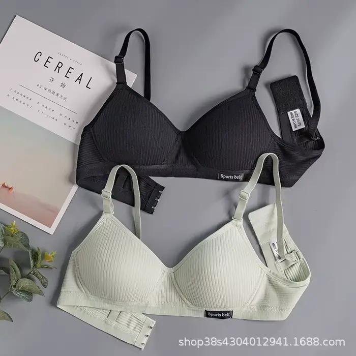 Soutien-gorge en coton et élasthanne sans fil avec push-up pour femmes sous-vêtements sans couture confortables et élégants pour toutes les occasions