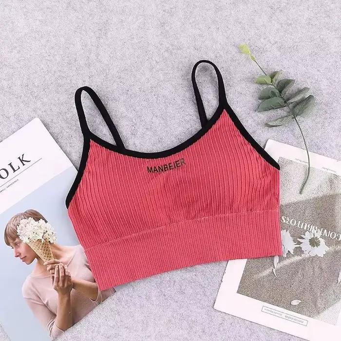 Nouveau soutien-gorge de sport pour femmes, crop top sexy pour la gym, sous-vêtements en coton doux et confortables, brassière tube pour femmes et jeunes filles