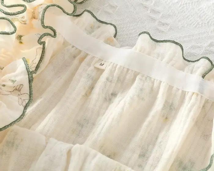 Pyjamas de nuit pour femmes en coton 100%, shorts, tunique courte, design sweet girl, confort hypoallergénique, idéal pour les nuits de repos et les occasions spéciales