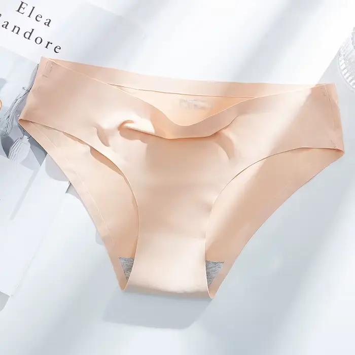 Poblador – ensemble de culottes pour femmes, sous-vêtements sans couture, en soie, multi-col, taille basse, Lingerie féminine, 4 pièces/ensemble, XXXL