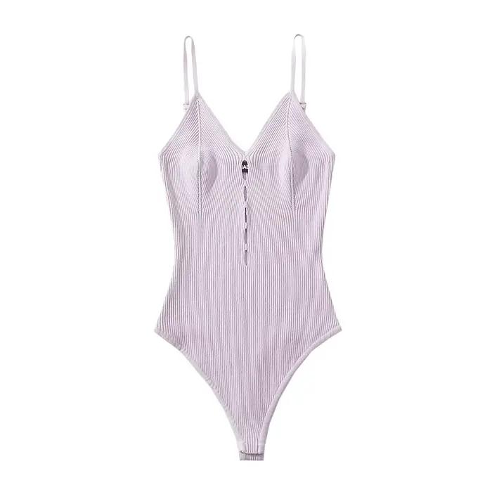 Body tricoté sexy pour femmes, combinaison moulante, noir, découpe, crochet, dos nu, été, 2023