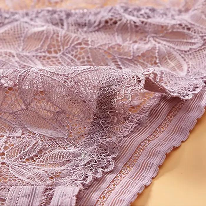 Culotte Géométrique en Dentelle pour Femme, Sous-Vêtement Sexy, Taille Basse, Lingerie Féminine