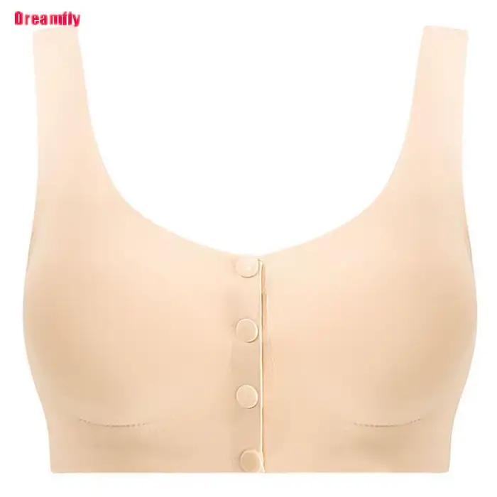 Soutien-gorge confortable pour mastectomie, 75-95ABC, P toxique avec poches pour seins en silicone pour cancer du sein, lingerie pour femme