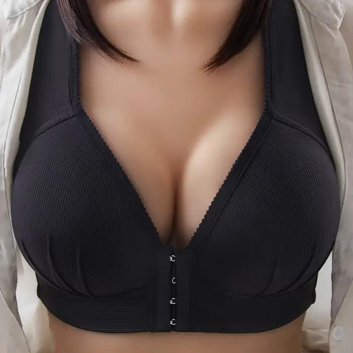 CXZD soutien-gorge de soutien complet femmes Lingerie sans fil fermeture avant Bralette respirant soutiens-gorge antichoc sous-vêtements soulever brassière