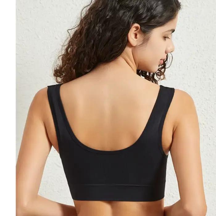 Soutien-gorge push-up sans couture pour femme, bralette de sport, crop top sans armatures, lingerie sexy unie, sans coussinets, respirant, grande taille, soutien-gorge débardeur S-5XL