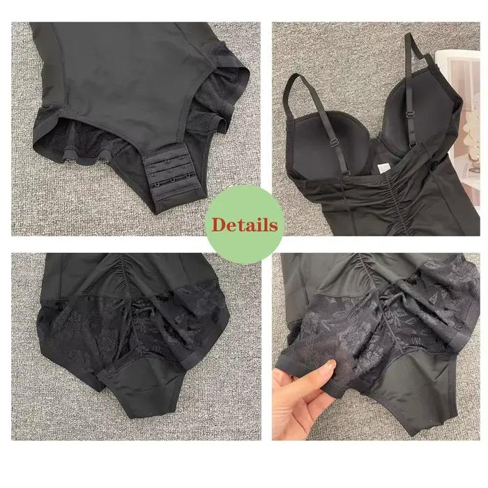 Body Sculptant Femme avec Soutien-Gorge Intégré, Gainant et Amincissant pour Contrôle du Ventsre, Disponible en Tailles S à 3XL et en Couleurs Noire, Beige, Brun, Rose Rouge et Rose