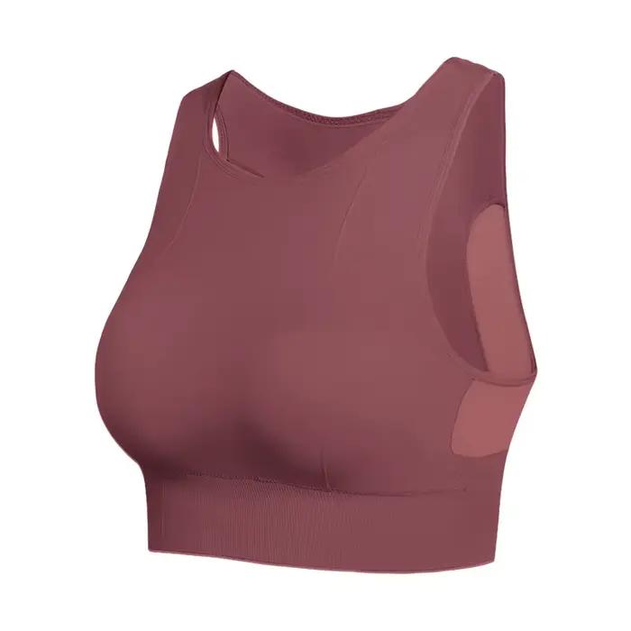 Soutien-gorge de sport dos nu grande taille à maintien élevé et couvrance complète pour femme, absorption des chocs, course à pied, yoga, fitness, bralette dos nu
