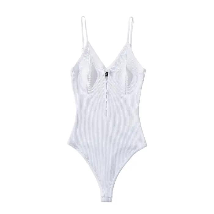 Body tricoté sexy pour femmes, combinaison moulante, noir, découpe, crochet, dos nu, été, 2023