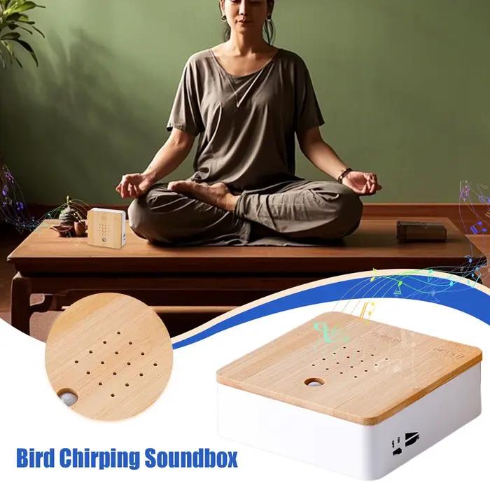 Boîte à sons d'oiseaux avec sons de la nature, machine intelligente à bruits d'animaux, haut-parleur de chant d'oiseaux pour la relaxation en chambre et au coin du foyer