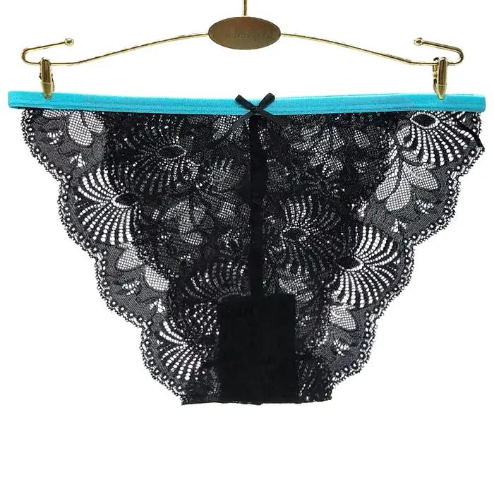 Culotte femme Sexy sous-vêtements en dentelle slips respirants culottes transparentes filles caleçons 6 pièces/ensemble