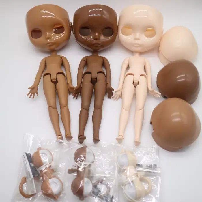 BJD mâle corps cheveux cuir chevelu et yeux pour bricolage personnalisation corps articulé sans maquillage bricolage-assemblage, accessoires