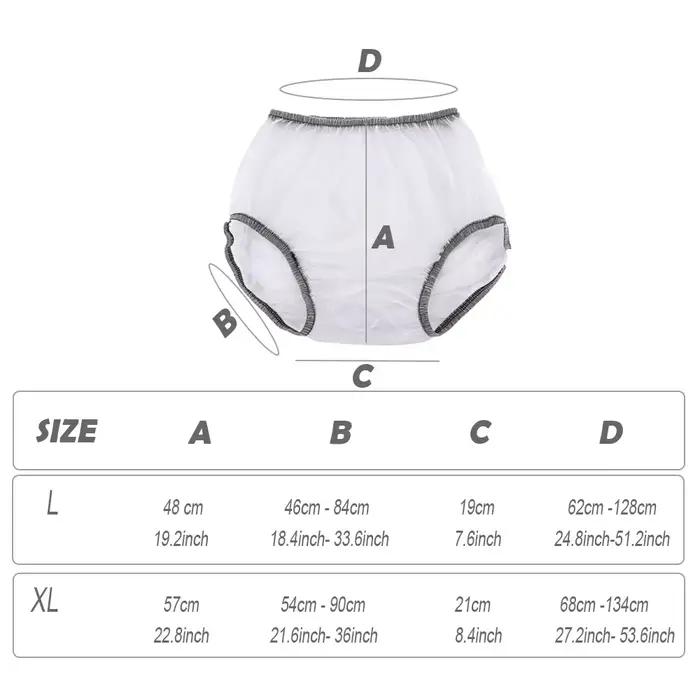 Culottes absorbantes respirantes et anti-fuites pour adultes et personnes âgées, douces, confortables, lavables, protection contre l'incontinence