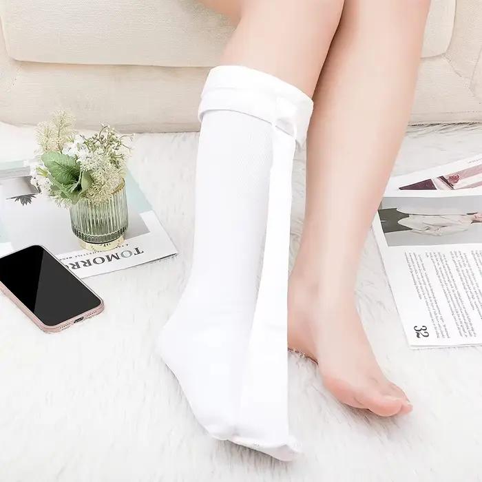 1 ensemble de chaussettes de nuit pour la fasciite plantaire, bas doux, attelle pour le sommeil, soulagement de la douleur au talon
