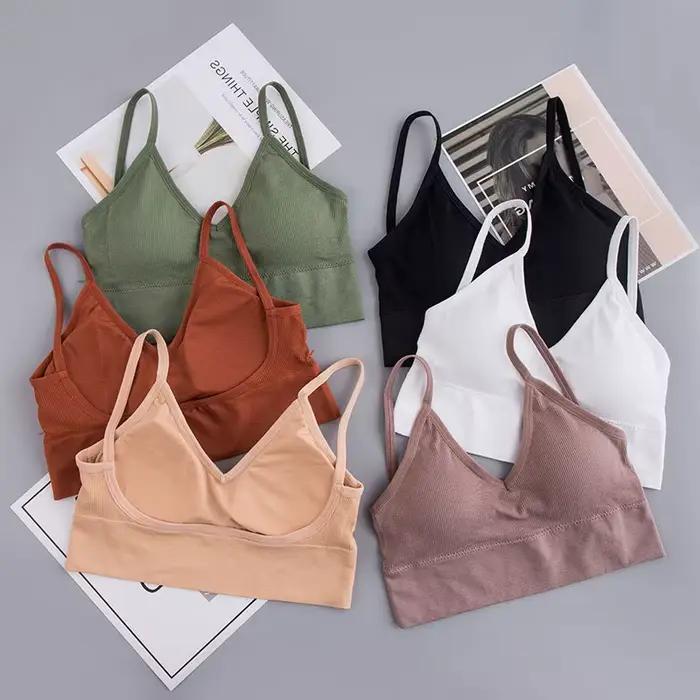 Bralette sans couture en polyester et élasthanne pour femmes, soutien-gorge push-up respirant, dos nu, style tous les jours pour femmes, occasions quotidiennes et soirées
