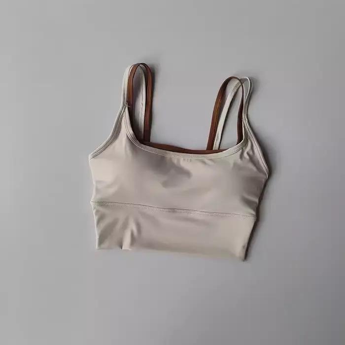 Soutien-gorge de Sport pour femmes gilet de gymnastique Yoga beauté noir bustier tubulaire course soutien-gorge de Sport Fitness Yoga haut court sous-vêtements Sexy Sport soutien-gorge haut