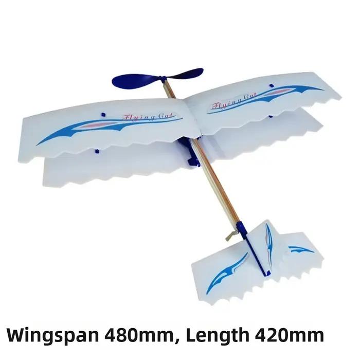 Nouveau Modèle de Planeur Léger Populaire 3 Styles Hélicoptère à Bande Élastique pour Compétition de Vol Étudiant en Extérieur