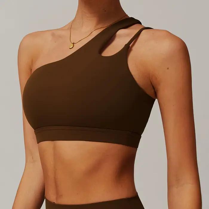 Soutien-gorge de Sport antichoc pour femmes, beau dos, sous-vêtements de Sport, bretelles obliques, course à pied, Fitness, Yoga 