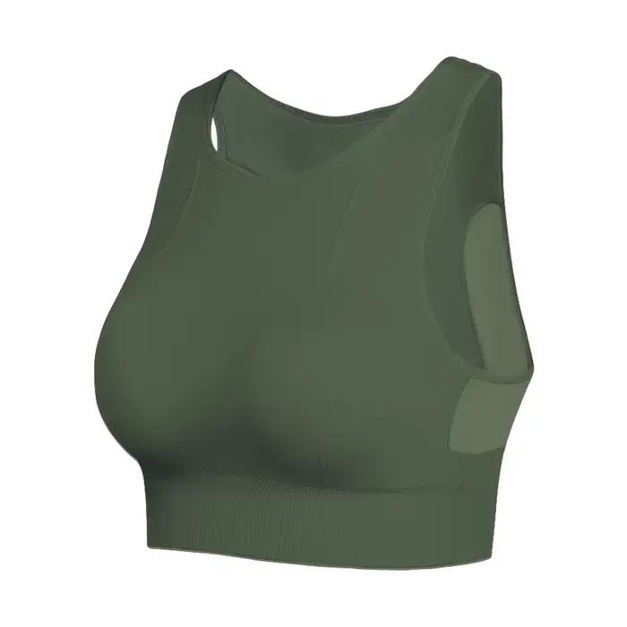 Soutien-gorge de sport dos nu grande taille à maintien élevé et couvrance complète pour femme, absorption des chocs, course à pied, yoga, fitness, bralette dos nu