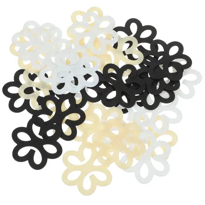30 clips de soutien-gorge en forme de fleur pour dissimuler le dos, accessoires de soutien-gorge en plastique confortables, clips antidérapants pour bretelles