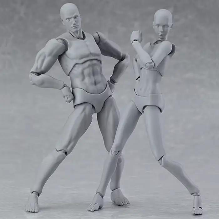 13cm croquis dessiner mâle femelle corps mobile Kun corps Chan douleur articulaire Anime Figure Shf figurine jouet modèle dessiner Mannequin cadeaux