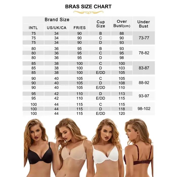 Comeondear – soutien-gorge confortable pour femmes, soutien-gorge 100 E Cup, Bralette réglable, lingerie Push Up, grande taille, sous-vêtements de couleur unie