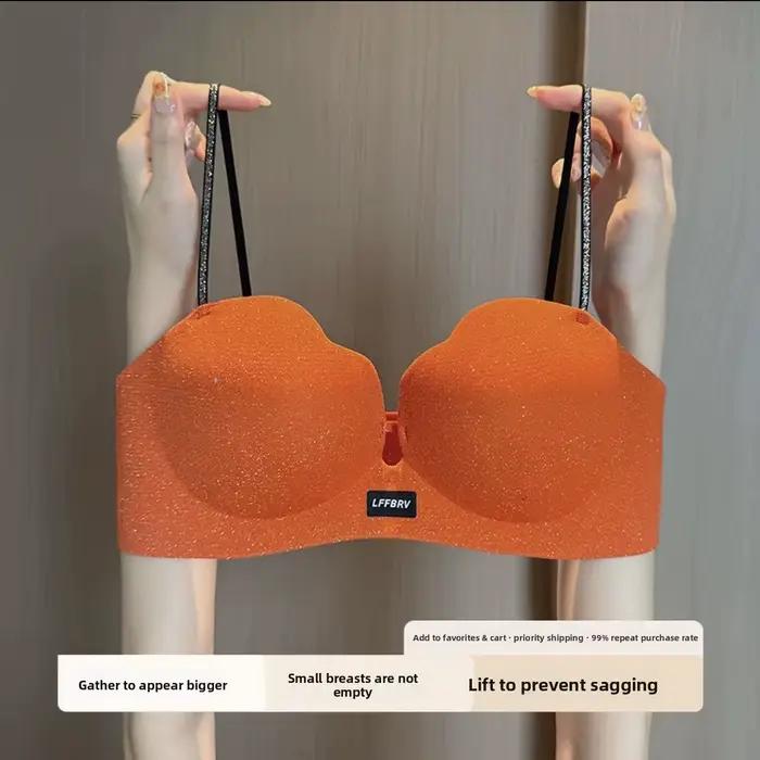 Soutien-gorge push-up pour petites poitrines, sans armatures, soutien doux, bretelles réglables, contrôle du volume latéral, lingerie quotidienne sculptante