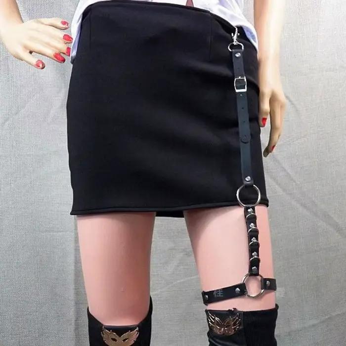 Mode dames discothèque coeur Punk ceinture taille chaîne dames robe Cummerbands Hip Hop Rock ceinture