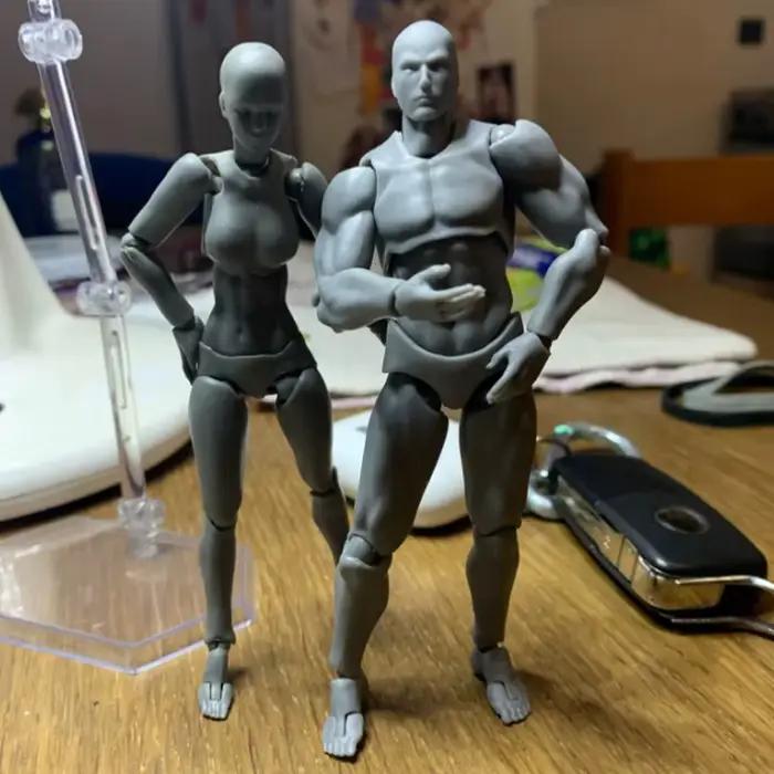 13cm croquis dessiner mâle femelle corps mobile Kun corps Chan douleur articulaire Anime Figure Shf figurine jouet modèle dessiner Mannequin cadeaux