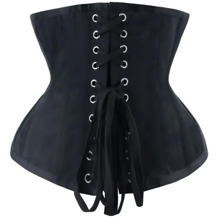 Corset court en forme de sablier pour femmes, Bustiers et Corsets gothiques Sexy, sous le buste, entraîneur de taille, amincissant, cintré à la taille
